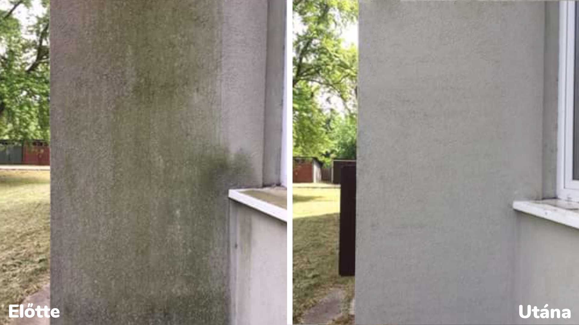 Homlokzattisztítás - alga, moha eltávolítása - Kőtisztítás.eu