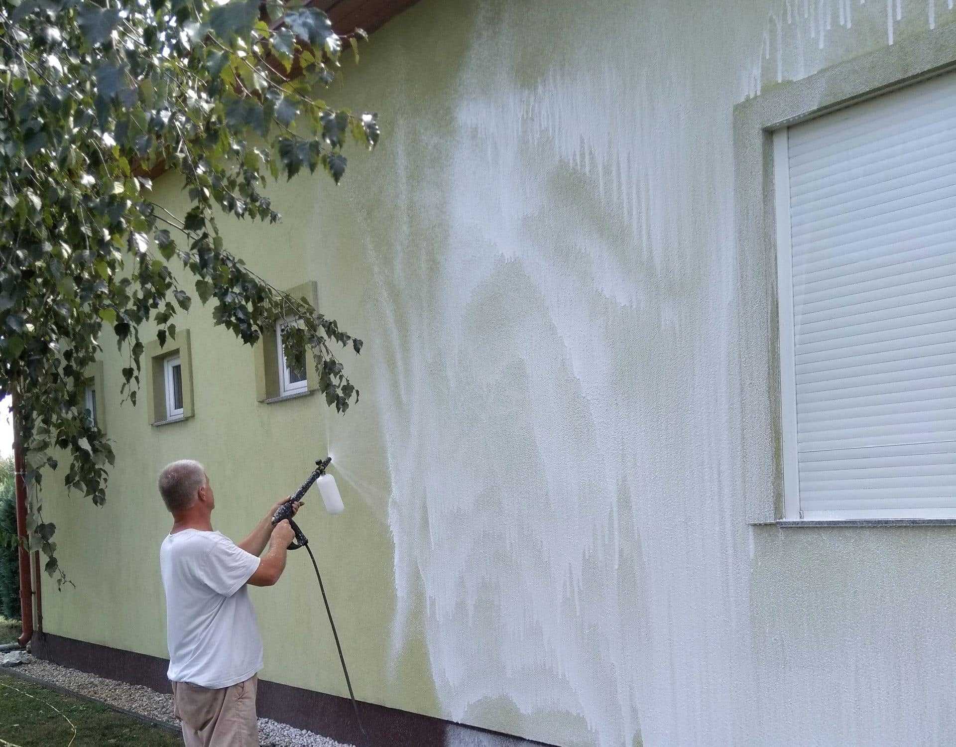 Homlokzattisztítás - vegyszeres homlokzat tisztítás - Kőtisztítás.eu
