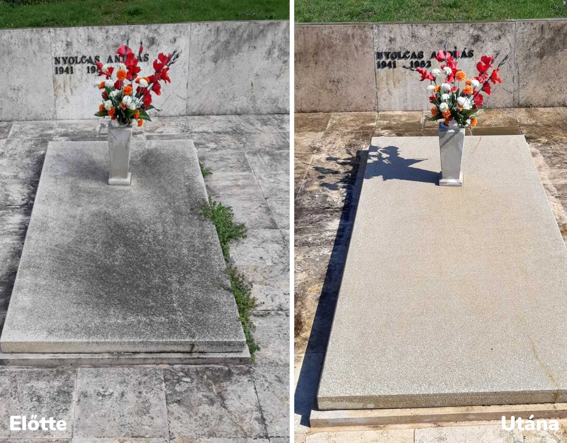 Sírkőtisztítás - szennyeződések eltávolítása - Kőtisztítás.eu